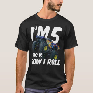 Camiseta Crianças, tenho 5 anos, é assim que eu faço o 5 de