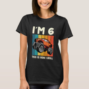 Camiseta Crianças, tenho 6 anos, é assim que eu faço o mons
