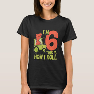 Camiseta Crianças, tenho 6 anos, é assim que faço o anivers