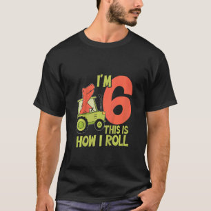 Camiseta Crianças, tenho 6 anos, é assim que faço o anivers