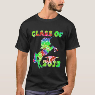 Camiseta Crianças Tie Dye Unicorn Primeira Classe de Gradua