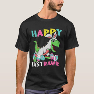 Camiseta Crianças Toddler Boy Happy Eastrawawr T Rex Dinosa