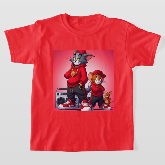 Camiseta Crianças Tom e Jerry T-Shirt (Postura )