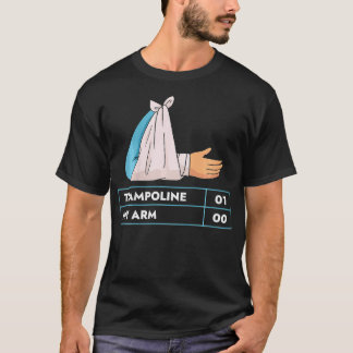 Camiseta Crianças Trampoline I Quebrei Recuperação de lesõe