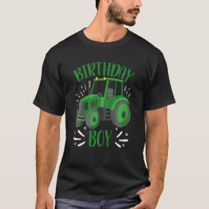 Camiseta Crianças Trator Motorista Futuro Criador Aniversár