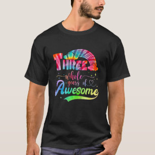 Camiseta Crianças Três Anos Inteiros De Incrível Unicórn Ra