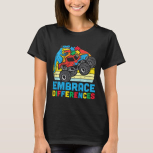 Camiseta Crianças Trex Monster Diferenças de Embriões de Ca