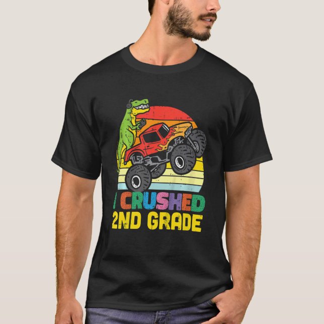 Camiseta Crianças Trex Monster Truck I Cruzado segundo Grau (Frente)