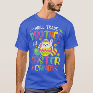 Camiseta Crianças Trocarão Irmão Por Ovo De Páscoa.