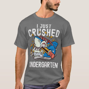 Camiseta Crianças Tubarões Eu Acabei De Esmagar O Jardim De