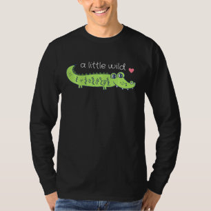 Camiseta Crianças Um Pequeno Alligador De Crocodilo Selvage