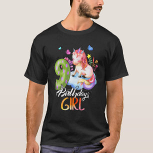 Camiseta Crianças Unicorn 9º Aniversário Eu tenho 9 anos Ga