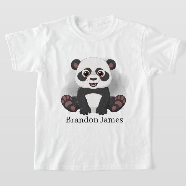 Camiseta crianças unisex bonitinhas adicionam nome ao urso  (Postura )