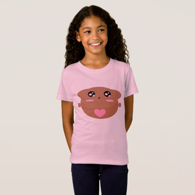 Camiseta Crianças utilatas, Design, Curioso Urso De Teddy A (Frente Completa)