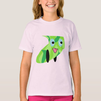 Camiseta Crianças utilitárias Art Design 2, Cuja Puppy verd