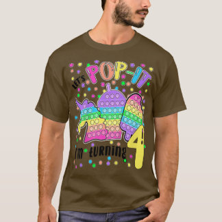 Camiseta Crianças Vamos Popit Estou fazendo 4 Coloridos 4º