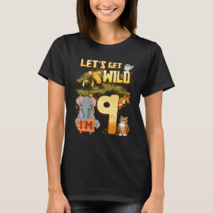 Camiseta Crianças Vamos Sejam Selvagens Eu sou o Animal Zoo