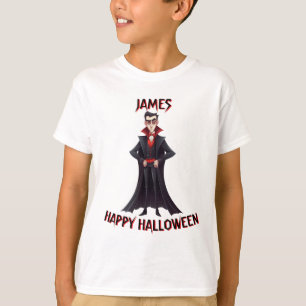 Camiseta *Crianças Vampiras Personalizadas no Dia das Bruxa