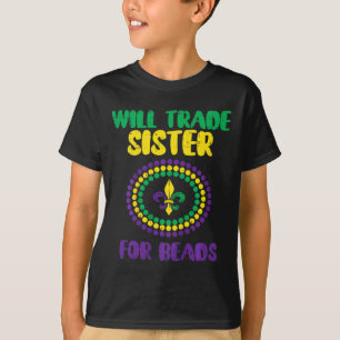 Camiseta Crianças Vão Trocar Irmã Por Miçangas Engraçadas M