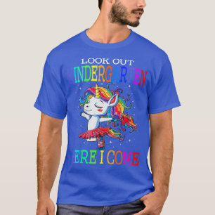 Camiseta Crianças Vejam o jardim de infância aqui eu venho.