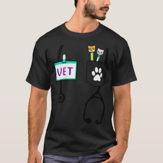 Camiseta Crianças Veterinárias Gift Boys Meninas Crianças A