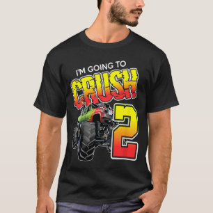 Camiseta Crianças, vou esmagar por ter 2 anos de nascimento