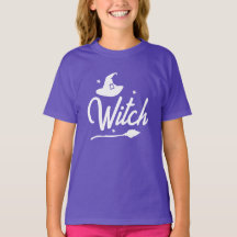 Crianças Wicked Witten Halloween T-Shirt, Chapéu