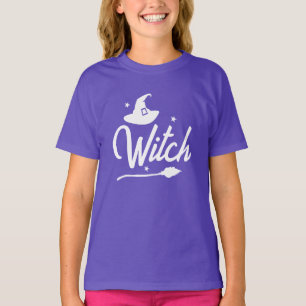 Camiseta Crianças Wicked Witten Halloween T-Shirt, Chapéu