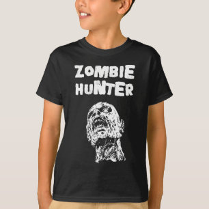 Camiseta Crianças Zombie Hunter Horror Tshirt - Morto Andan