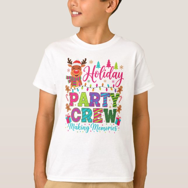 Camiseta "Criando Memórias com a Equipe de Férias" (Frente)