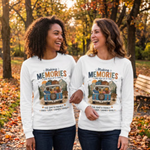 Camiseta Criando Memórias Uma Milha de Cada Vez   Família P