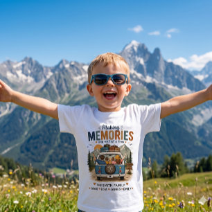 Camiseta Criando Memórias Uma Milha de Cada Vez   Família P