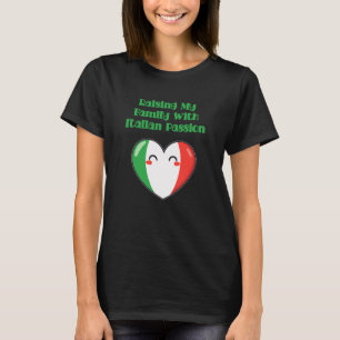 Camiseta Criando Minha Família Com Paixão Italiana Design