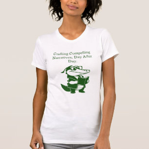 Camiseta Criando Narrativas Cativantes Escritor Design