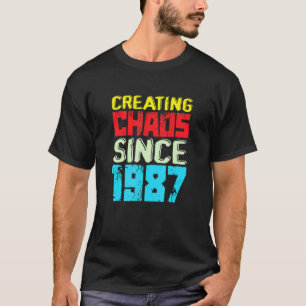 Camiseta Criando O Caos Desde 1987 35 Anos Causando Chao