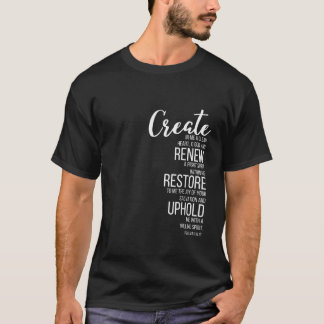 Camiseta Criar Em Mim Um Salmo De Coração Limpo 51 10