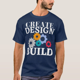 Camiseta Criar engenharia de montagem de Design e Design
