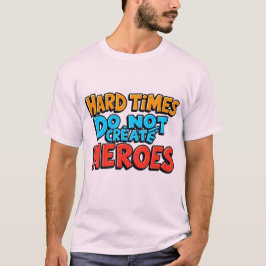 Camiseta Criar Heróis de Gradiente Tipográfico Vibrante