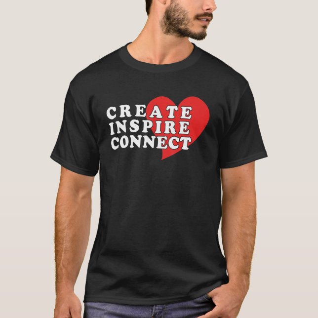 Camiseta Criar Inspire Connect Roupa (Frente)