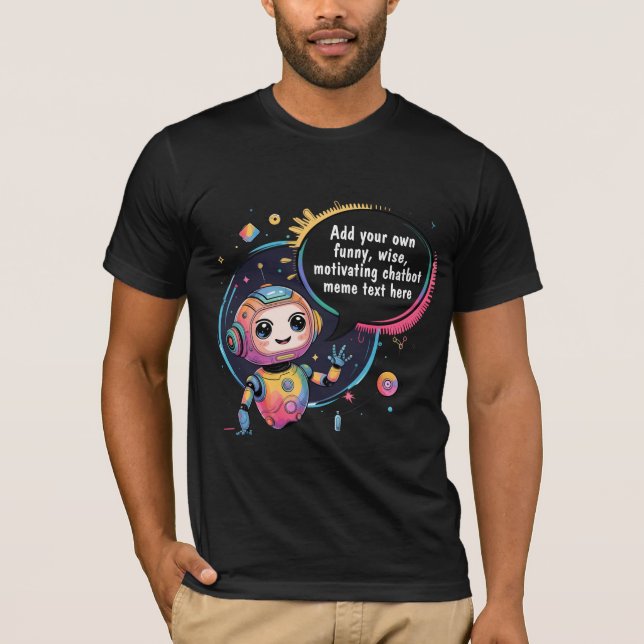 Camiseta Criar memórias de chatbot com Modelos de desenho a (Frente)