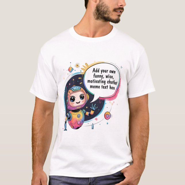 Camiseta Criar memórias de chatbot com Modelos de desenho a (Frente)