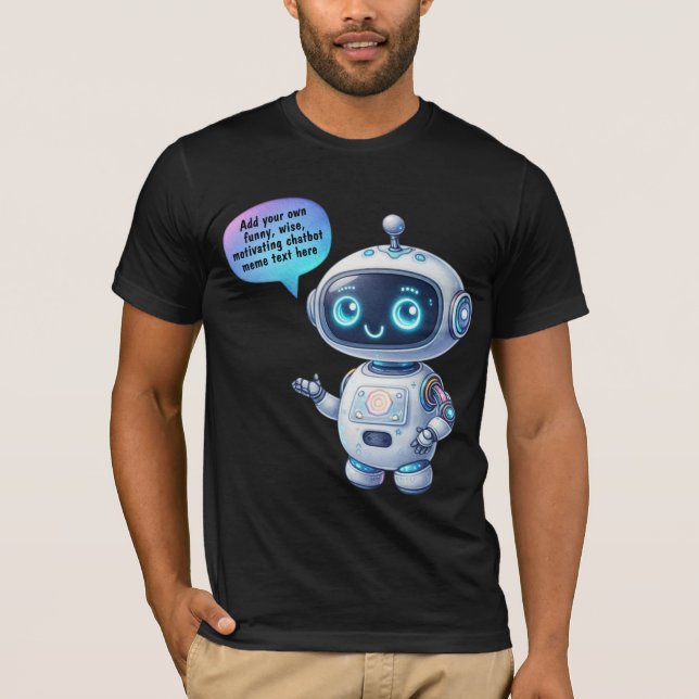Camiseta Criar memórias de chatbot com Modelos de desenho b (Frente)