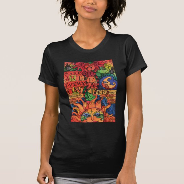 Camiseta Criar o Tshirt da arte (Frente)