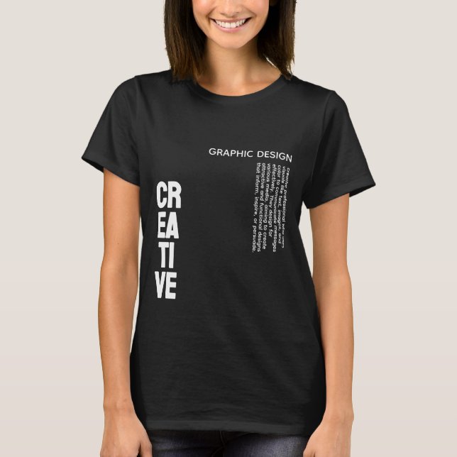 Camiseta criativa de Design (Frente)