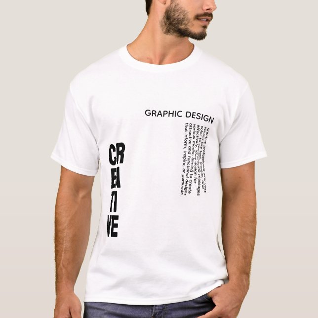 Camiseta criativa de Design (Frente)