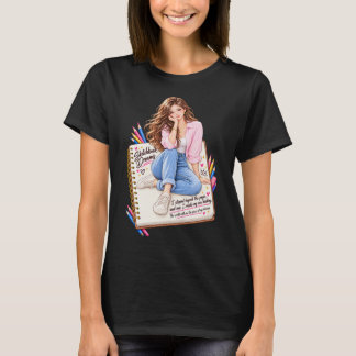 Camiseta Criativa Menina Caderno de Desenho