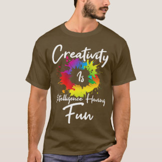 Camiseta Criatividade É Inteligência Diversão