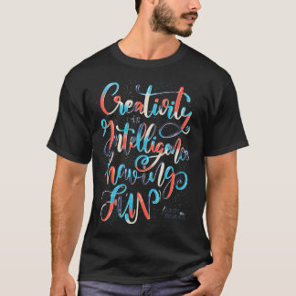 Camiseta Criatividade é inteligência divertida