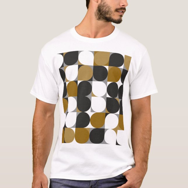 Camiseta Criatividade geométrica: Design de padrão sem cost (Frente)