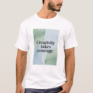 Camiseta Criatividade leva coragem opção 2